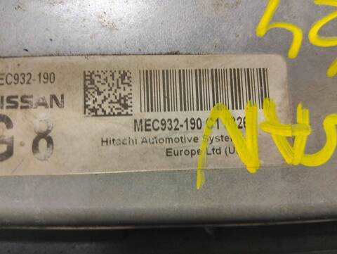 Foto 2ª: Centralita Motor ECU Nissan Qashqai 2.0 16V CAT 141CV [MR20DE] (2007)