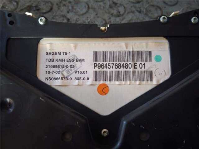 Foto 3ª: Cuadro de Instrumentos Peugeot 307 1.6 16V [NFU (TU5JP4)]