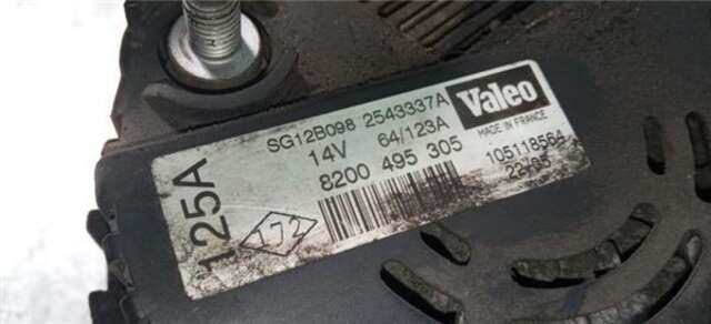 Alternador Renault Scenic 1.9 EXCEPTION [1.9 LTR. - 88 KW DCI DIESEL] (JM)(2003-_)