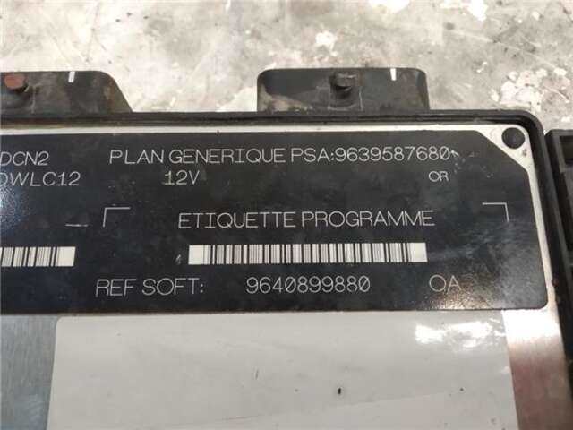 Foto 3ª: Centralita Check Control Peugeot 206 1.9 D [WJY (DW8B)]