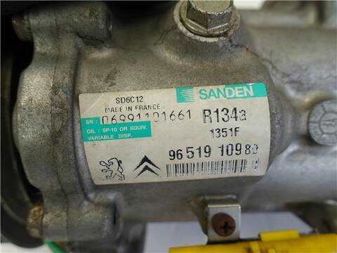 Foto 3ª: Compresor Aire Acondicionado Peugeot 207 1.4 CONFORT 68CV 50KW [8HZ (DV4TD)] (2006)