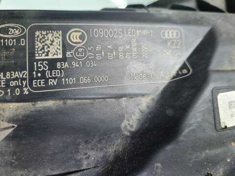 Foto 3ª: Faro Derecho Audi Q3 35 TDI 150CV 110KW [DTSB] (2022)
