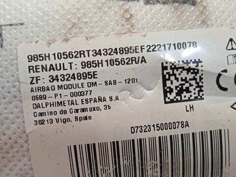 Foto 4ª: Airbag Lateral Delantero Izquierdo Renault Austral G TECHNO ESPIRIT ALPINE [H5H498] (2022)