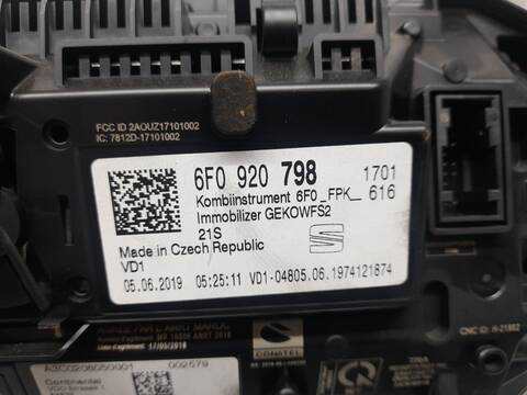 Foto 3ª: Cuadro de Instrumentos Seat Arona STYLE EDITION 95CV 70KW [DKL] (2019)