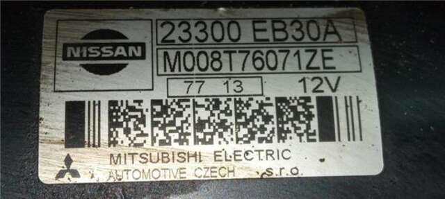 Motor de Arranque Nissan Cabstar CABSTAR 35.XX CABINA SIMPLE [2.5 LTR. - 100 KW DIESEL]