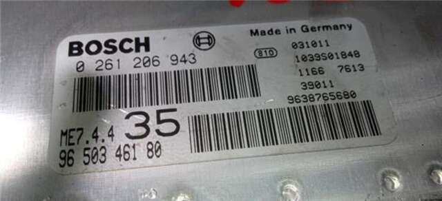 Centralita Motor ECU Peugeot 307 1.6 BIOFLEX
