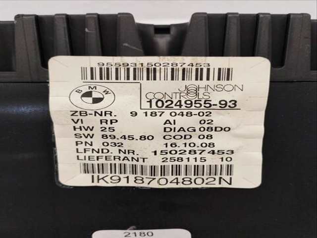 Foto 2ª: Cuadro de Instrumentos Bmw Serie 1 114 120D BERLINA 177CV 130KW [N47D20C] (2008)