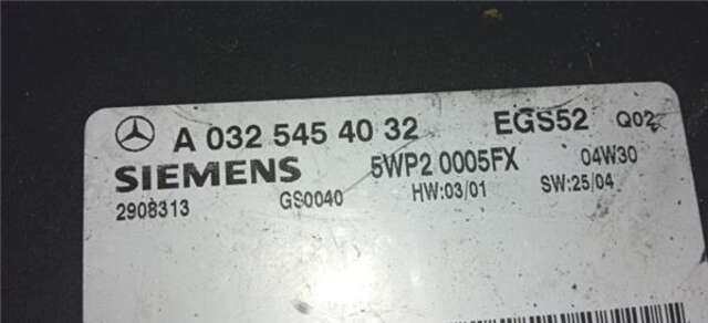 Centralita Cambio Automatico Mercedes Clase S 220 3.2 320 CDI (220.025) [3.2 LTR. - 150 KW CDI CAT]