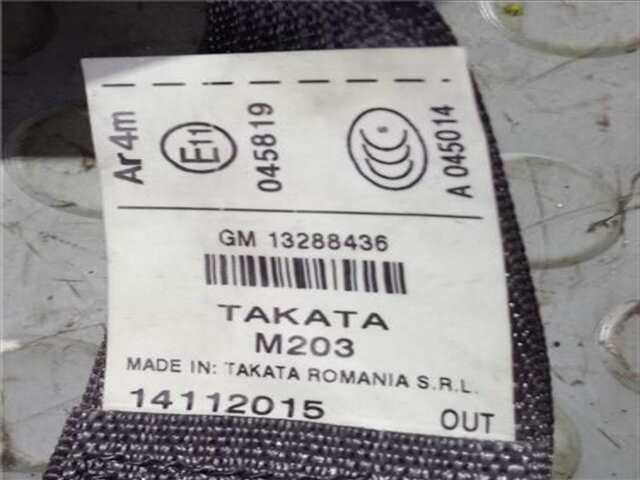 Foto 2ª: Cinturón Trasero Derecho Opel Insignia 1.6 DTH [B16DTH]