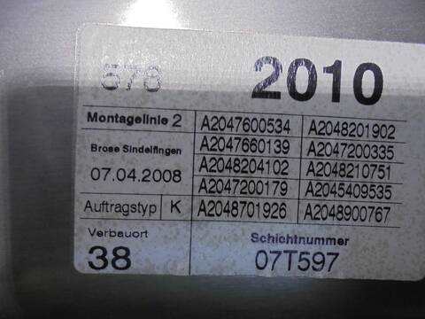 Foto 4ª: Elevalunas Eléctrico Delantero Izquierdo Mercedes Clase C 160 2.1 CDI CAT BERLINA 170CV 125KW [646811] (2009)