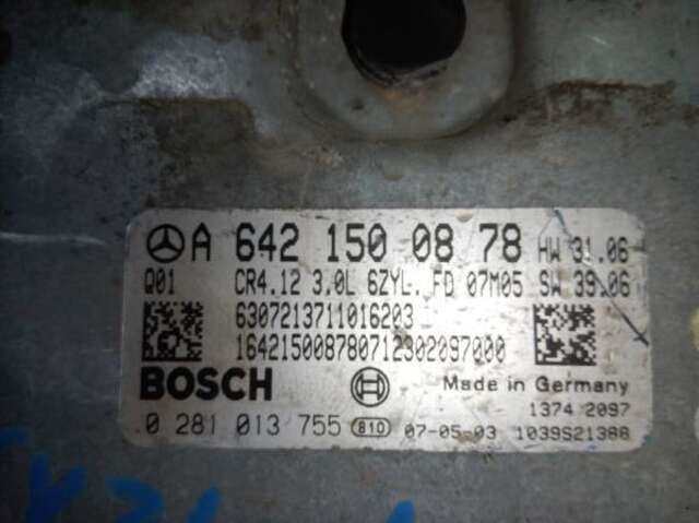 Centralita Motor ECU Mercedes Clase ML 230 3.0 ML 320 CDI (164.122) [3.0 LTR. - 165 KW CDI CAT]
