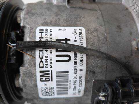 Foto 2ª: Compresor Aire Acondicionado Opel Astra A17DTS BERLINA (2012)