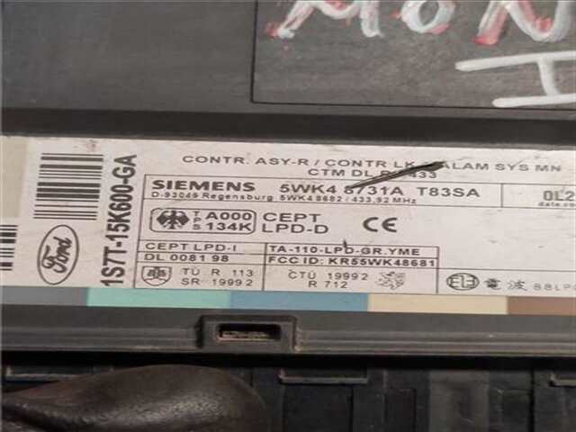 Foto 2ª: Centralita Cierre Centralizado Ford Mondeo 1.8 16V [CHBA]