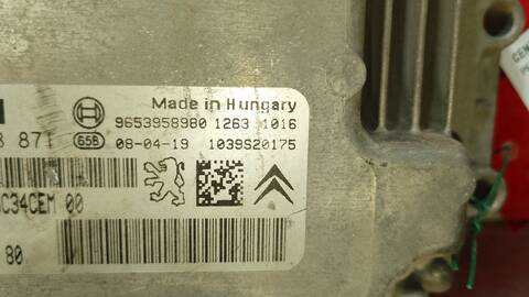 Foto 3ª: Centralita Motor ECU Peugeot Partner PREMIUM 90CV 66KW [9HX] (2008)