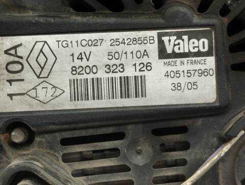Foto 2ª: Alternador Renault Megane AUTHENTIQUE BERLINA 112CV 82KW II BERLINA 5P [K4M D8] (2005)