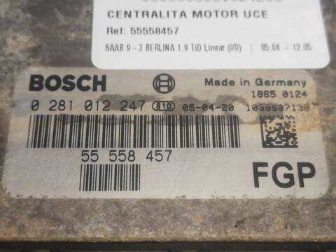 Centralita Motor ECU Saab 9-3 Z19DTH BERLINA
