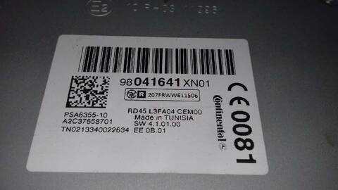 Foto 3ª: Sistema Audio Radio CD Peugeot 308 1.6 16V E-HDI FAP 115CV 85KW [9H05] (2014)