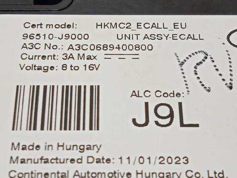 Foto 4ª: Centralita Motor ECU Hyundai Kona 1.0 TGDI CAT 120CV 88KW [G3LE] (2023)