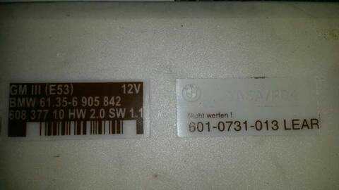 Foto 3ª: Centralita Faros Xenon Bmw X5 4.4I AUTOMATICO 286CV 210KW [M62] (2000)