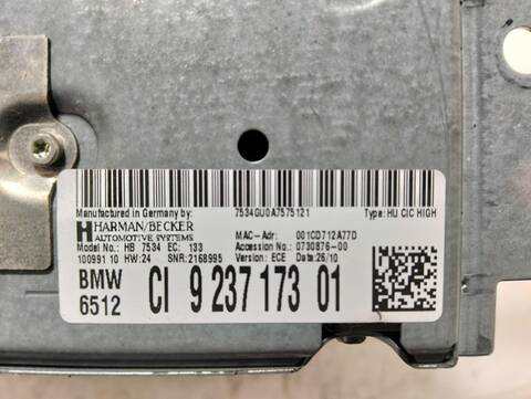 Foto 2ª: Sistema Audio Radio CD Bmw Serie 5 518 520 D 184CV [N47D20C] (2010)