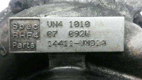 Turbocompresor Nissan NP300 DOUBLE CAB 4X4 133CV 98KW