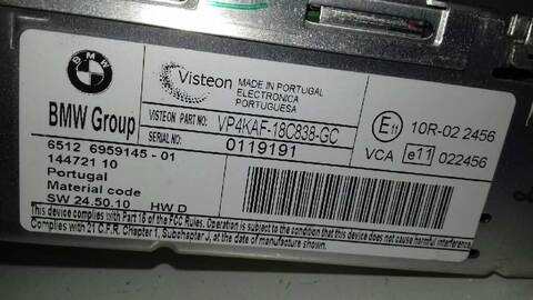 Foto 3ª: Sistema Audio Radio CD Bmw Serie 1 114 2.0 16V DIESEL BERLINA 163CV 120KW [204D4] (2005)