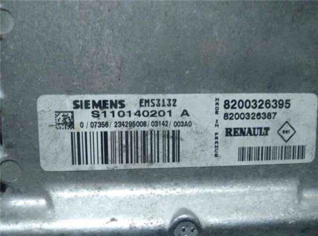 Centralita Motor ECU Renault Clio 1.2 AUTHENTIQUE [1.2 LTR. - 43 KW]
