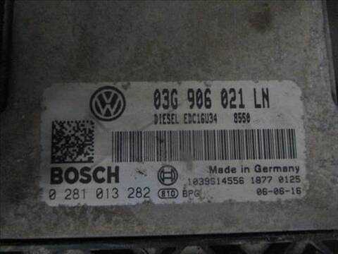 Foto 2ª: Centralita Motor ECU Seat Altea 1.9 TDI 105CV 77KW [BXE] (2007)