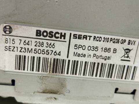 Foto 2ª: Sistema Audio Radio CD Seat Leon 1.6 TDI 90CV 66KW [CAY] (2012)