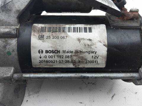 Foto 2ª: Motor de Arranque Opel Corsa 1.4 08) [B 14 XEL] (2014)