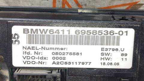 Foto 4ª: Mando Climatizador Bmw Serie 1 114 120D BERLINA 163CV 120KW [M47N204D4] (2005)