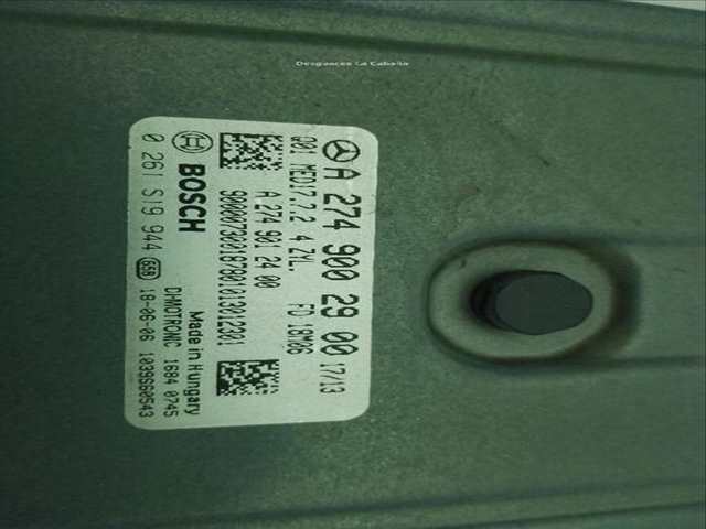 Foto 3ª: Centralita Motor ECU Mercedes Clase E 180 E 300 238.348) COUPE [M 274.920] (2016)