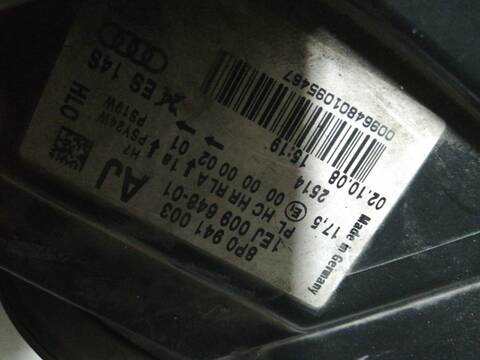 Foto 3ª: Faro Izquierdo Audi A3 CBAB (2008)