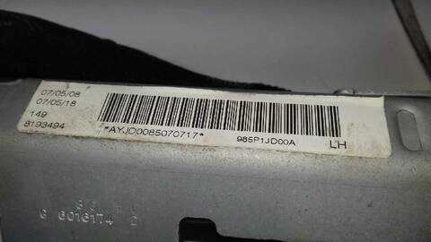 Foto 3ª: Airbag Cortina Delantero Izquierdo Nissan Qashqai DCI TD CAT 106CV 78KW [K9K EUR04] (2008)