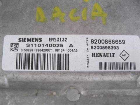 Foto 3ª: Centralita Motor ECU Dacia Sandero 1.4 75CV 55KW [G/ K7JA7] (2008)