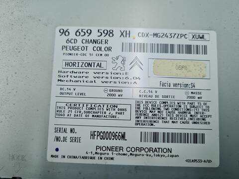 Foto 2ª: Sistema Audio Radio CD Peugeot 308 1.6 16V TURBO CAT 5FX - EP6DT) 150CV 110KW (2008)