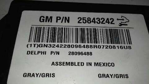 Foto 3ª: Centralita Motor ECU Chevrolet Captiva 2.0 VCDI LS 126CV 93KW [Z20S-D] (2007)