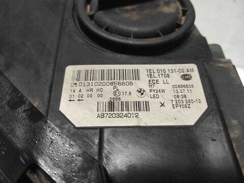 Foto 2ª: Faro Derecho Bmw Serie 5 518 N53B30A BERLINA (2011)