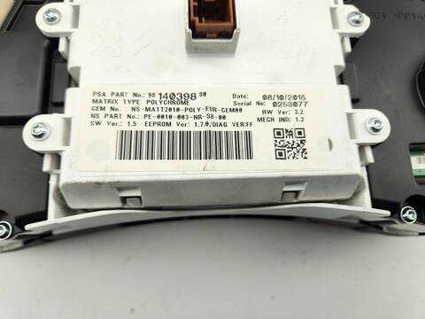 Foto 3ª: Cuadro de Instrumentos Peugeot 508 ACTIVE 150CV 110KW [AH01] (2016)