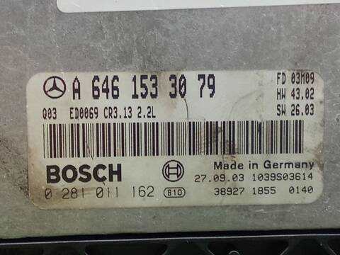 Foto 2ª: Centralita Motor ECU Mercedes Clase C 160 C 220 CDI 203.706) COUPE 143CV 105KW [OM 646.963] (2003)