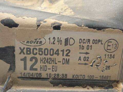 Foto 4ª: Faro Izquierdo Land Rover Discovery 2.7 TD V6 CAT 190CV 140KW [276DT] (2005)