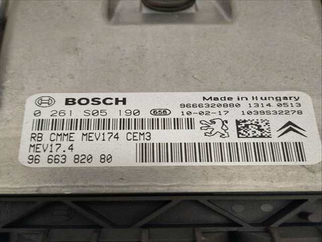 Foto 3ª: Centralita Motor ECU Peugeot 207 1.6 16V 120CV 88KW [5FS] (2010)