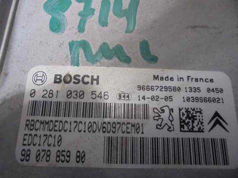 Foto 2ª: Centralita Motor ECU Peugeot Partner CONFORT L1 75CV 55KW [9H06] (2014)