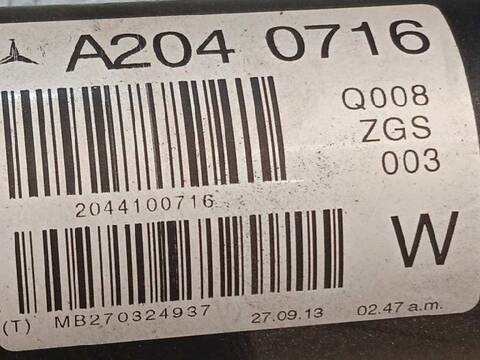 Foto 4ª: Transmision Central Mercedes Clase C 160 C 220 CDI BLUEEFFICIENCY 204.002) 170CV 125KW [651911] (2014)