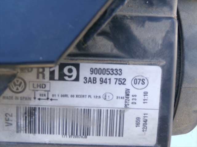 Foto 2ª: Faro Derecho Volkswagen Passat 1.6 TDI 2010-2015 [CAY] (2011)