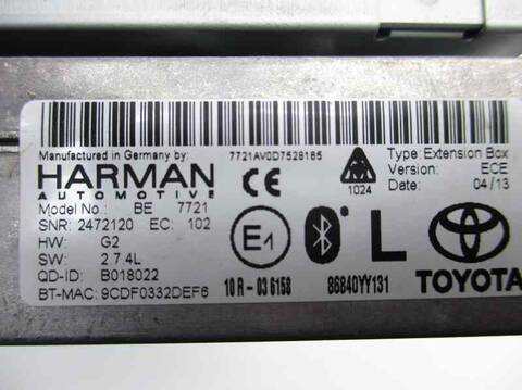 Foto 2ª: Sistema GPS Toyota Auris 1ND (2013)