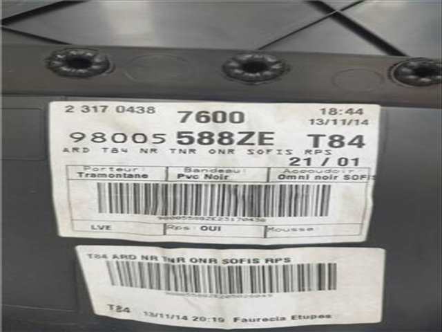 Foto 2ª: Tapizados Cartoneras Peugeot 3008 1.6 BLUEHDI 115 MCBHXW MCBHYB) 116CV 85KW [BHX (DV6FC)] (2014)