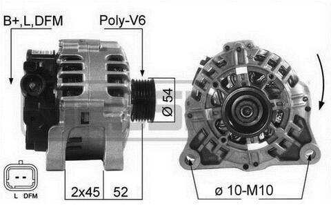 Alternador Peugeot 407 88CV 65KW