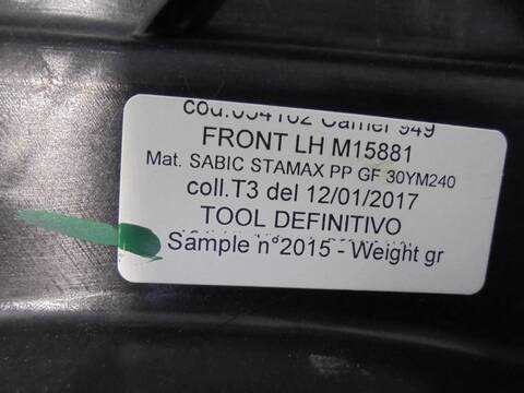 Foto 3ª: Elevalunas Eléctrico Delantero Izquierdo Alfa Romeo Stelvio EXECUTIVE 4WD 209CV 154KW [55271838] (2017)