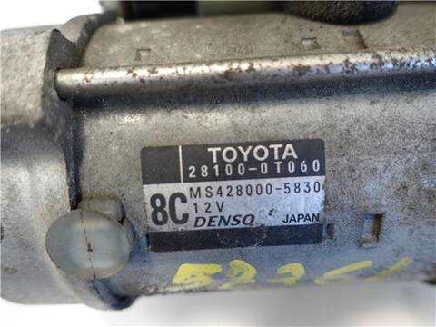 Foto 3ª: Motor de Arranque Toyota Avensis 1.8 ADVANCE 147CV 108KW [2ZR] (2010)